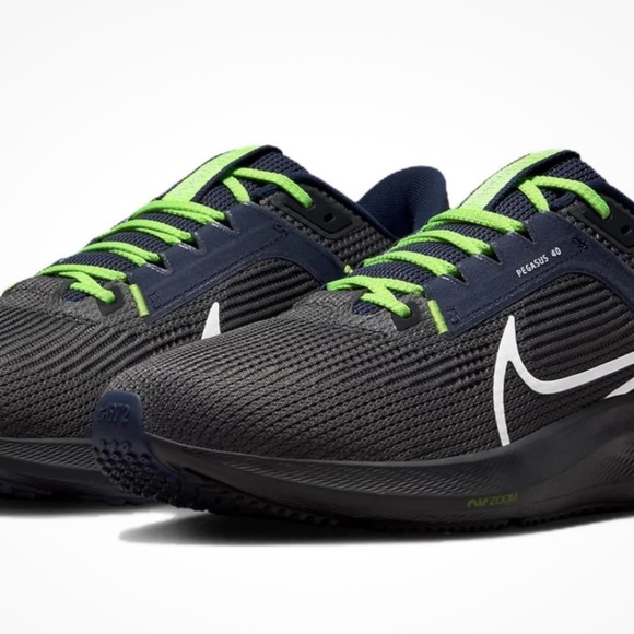 Nike Air Zoom Pegasus 40 x NFL low Seattle Seahawks size 7 - Picture 5 of 7